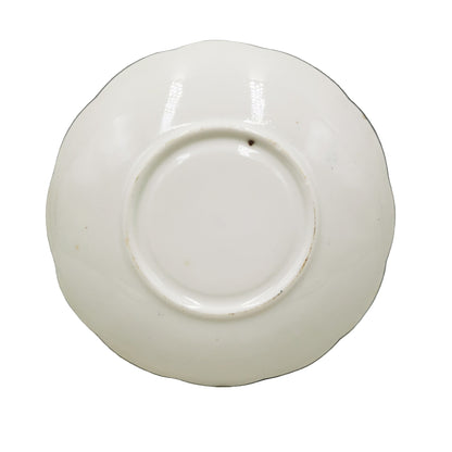 Antique Porcelain China 9250 Turquoise Blue and White Saucer