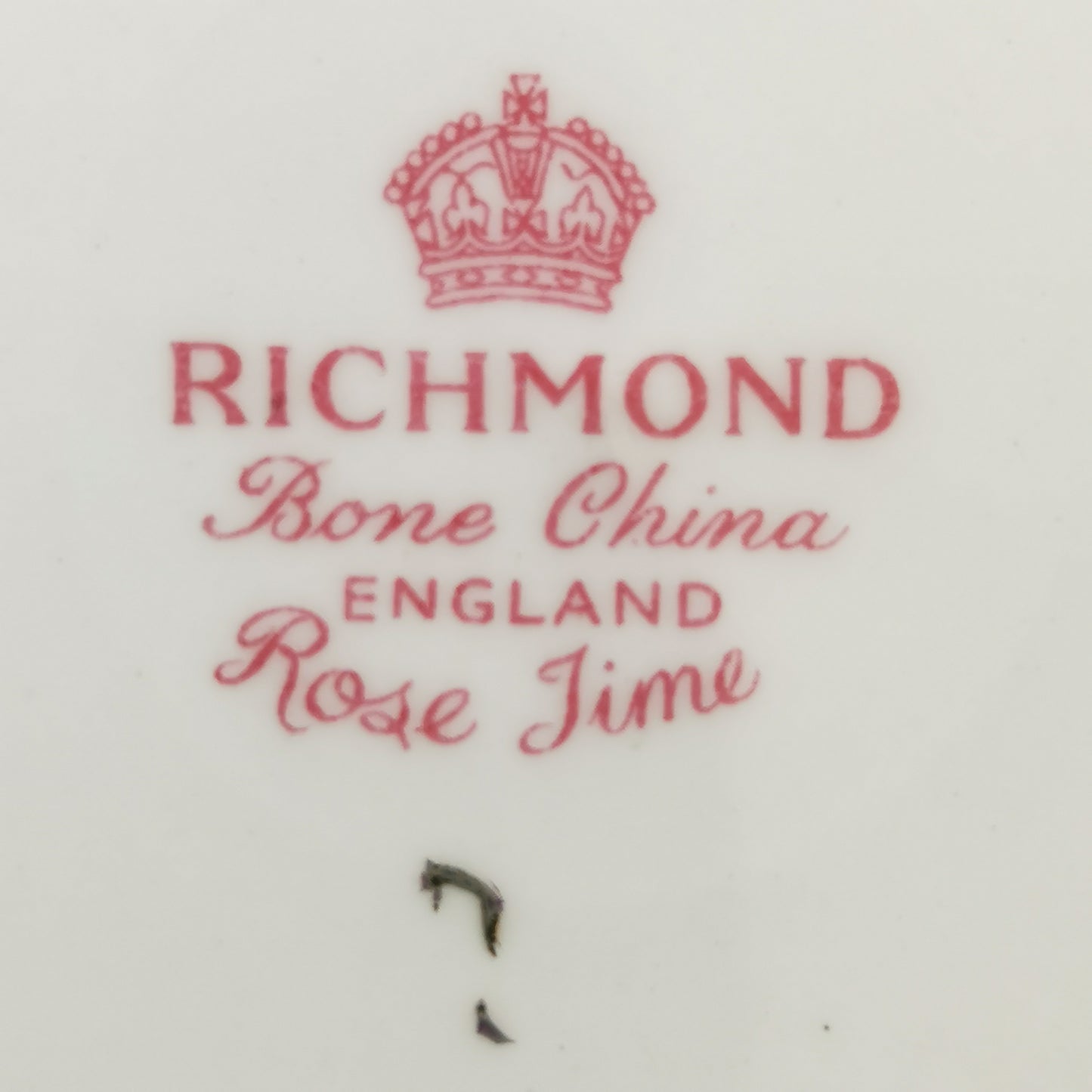 Vintage Richmond Bone China Rose Time 10-3/8th-inch Dinner Plate