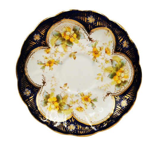 Antique Redfern & Drakeford Floral China 2342 Saucer