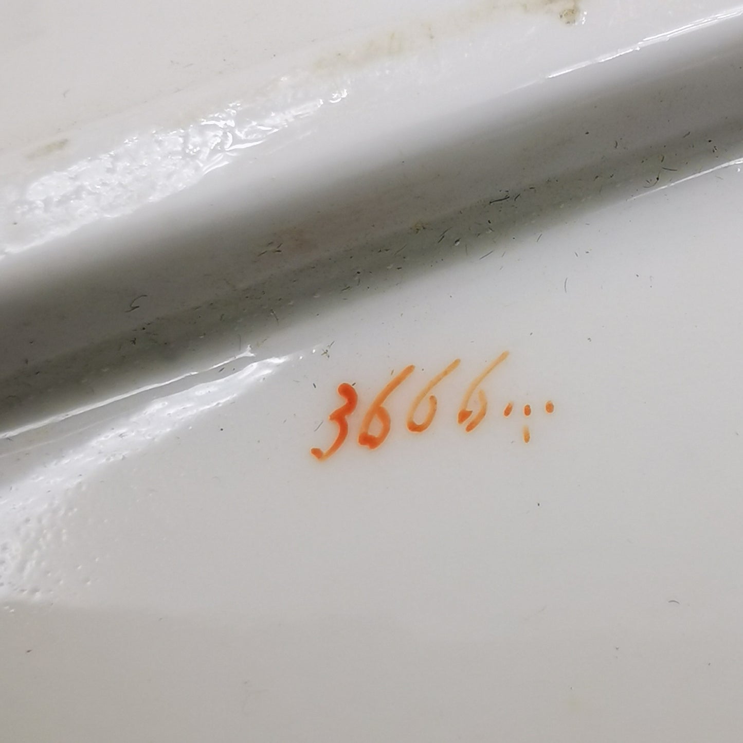 Antique Rockingham China Cake Plate pattern 3666 c1840-1860