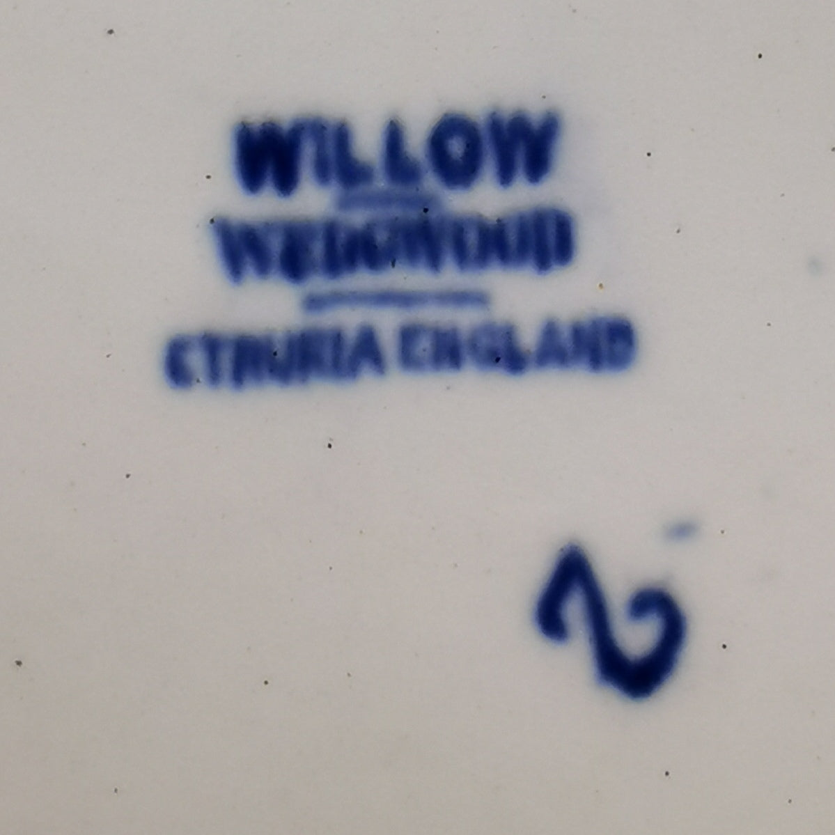 Antique Wedgwood Blue Willow China Plate Dish