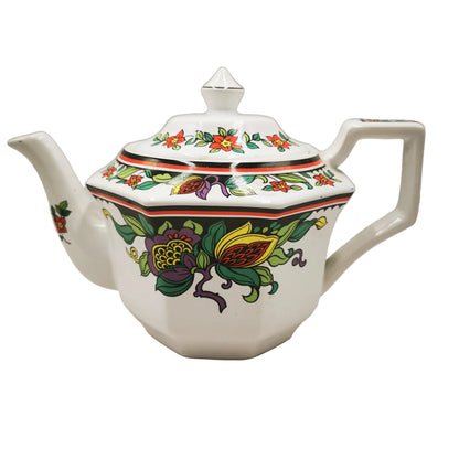 Vintage James Sadler Hexagonal 2-pint Art Deco China 2-pint Teapot