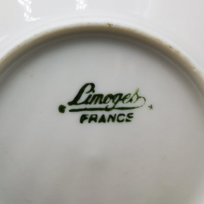 Limoges China Oyster Shell Trinket Dish