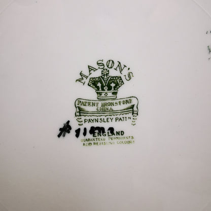 Masons Paynsley Green Ironstone China Dinner Plate