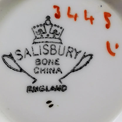 Salisbury Floral Chintz China Teacup Saucer & Side Plate 3445
