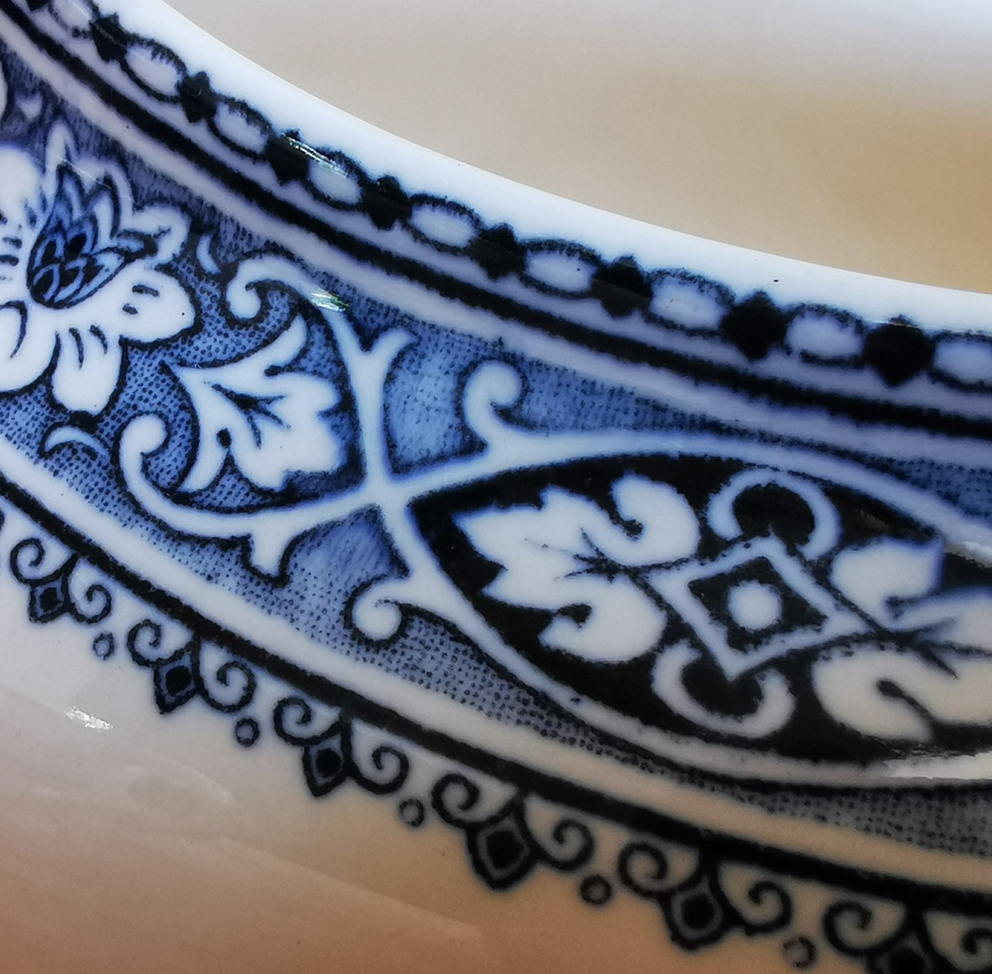 Antique Holburn Blue and White Jug or Gravy Boat