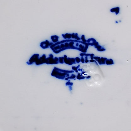 Adderley Ware Old Willow Blue and White China Teacup & Saucer