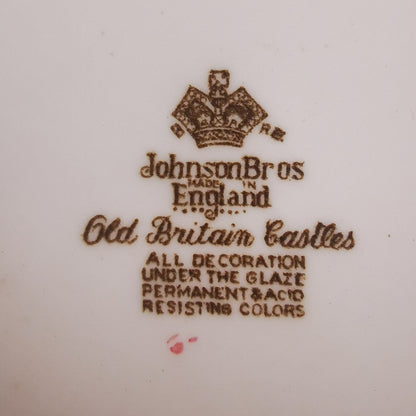Johnson Brothers Brown and White China Old Britain Castles Brougham Hall Cereal Bowl