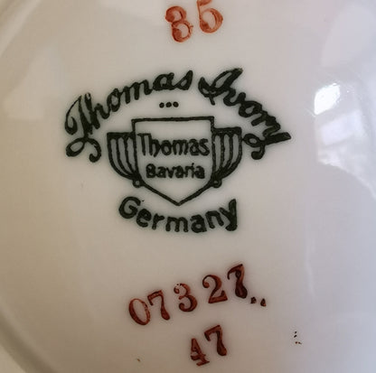 Thomas Ivory ware Bavarian Floral China Footed Bowl