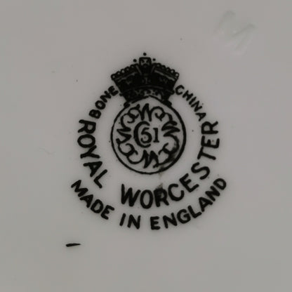 Royal Worcester China Bournemouth Demitasse Coffee Cup and Saucer