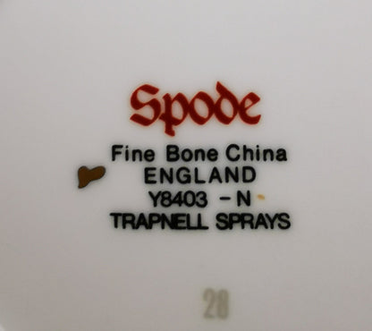 Spode China Trapnell Sprays Y8403 Demitasse Coffee Cups