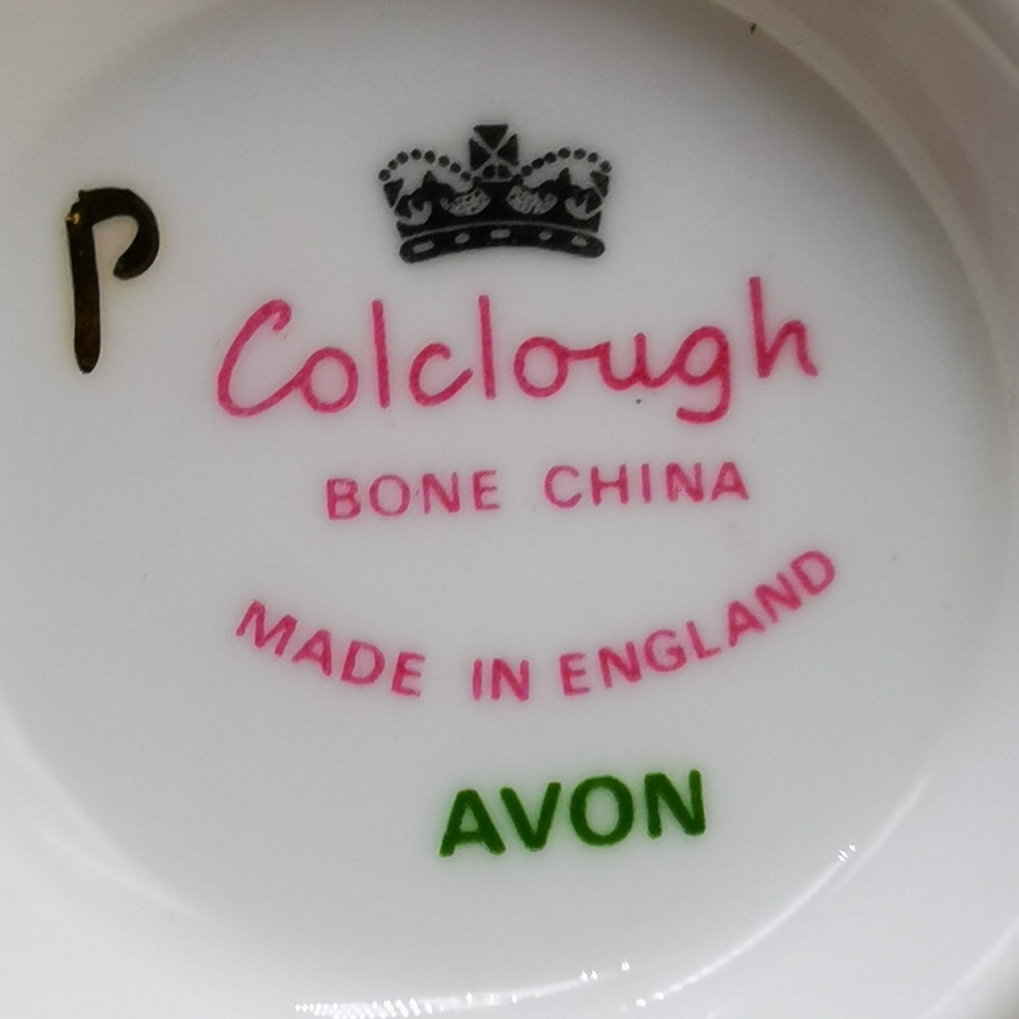 Colclough Avon Bone China D-Shape Teacup, Saucer and Side Plate Trio