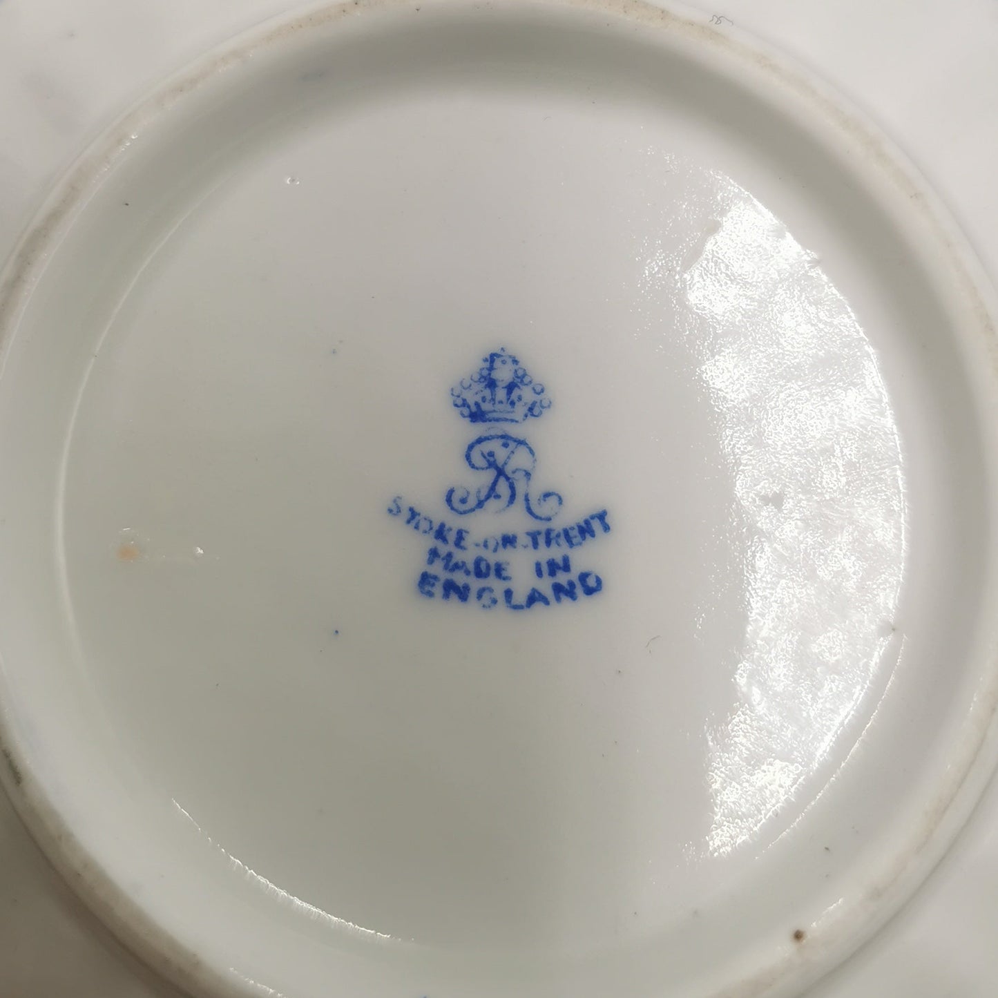 Samuel Radford Blue and White Willow Porcelain China Large Sugar Bowl