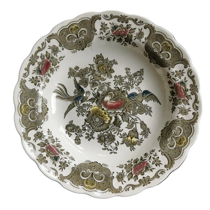Vintage Ridgway China Windsor Multi-Colour Rimmed Soup Bowl