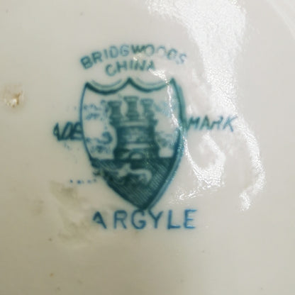 Antique Bridgwoods China Argyle Teacup Saucer and Side Plate