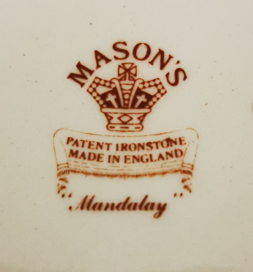 Modern Masons Mandalay blue Ironstone China Breakfast Cup and Saucer