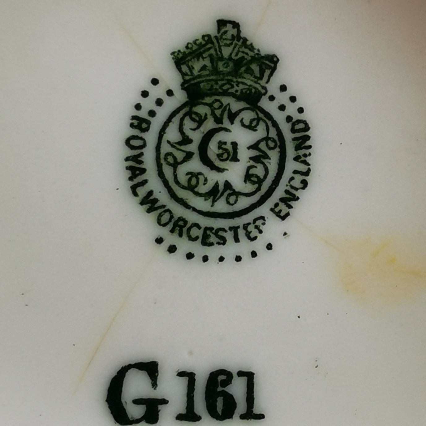 Antique Granger Royal Worcester G161 Shape Blue Tit Vase with Gilded Detail 1903