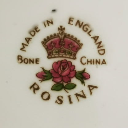 Rosina China Company Floral Square Cake Plate