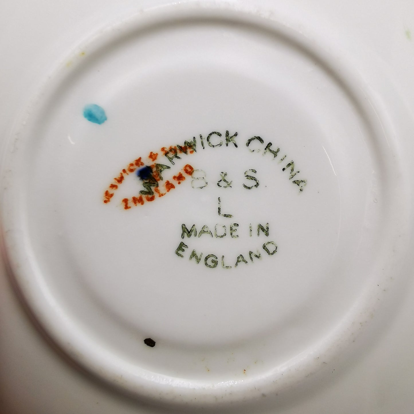 Antique Beswick & Sons Warwick China 4662 Teacup Trio