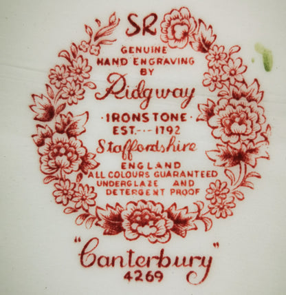 Ridgway China Canterbury Oval Platter
