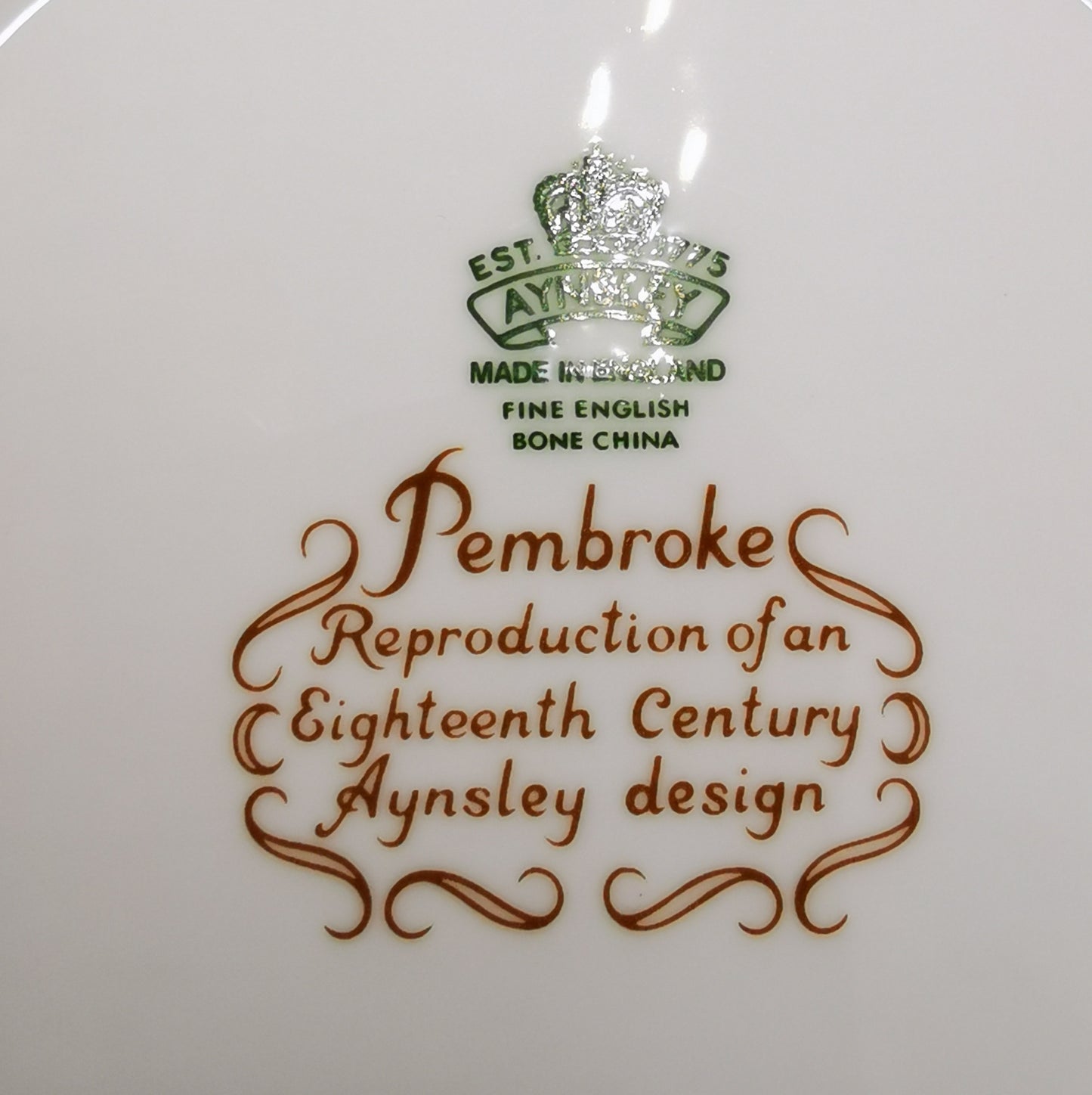 Aynsley China Pembroke Teacup Saucer & Side Plate Trio