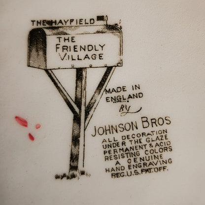 Johnson Brothers China The Friendly Village The Hayfield 10.75-inch Dinner Plate