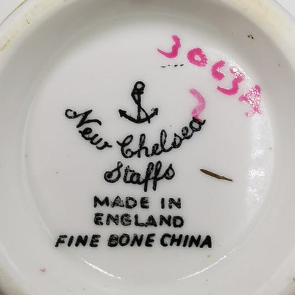 New Chelsea China Pattern 3063 Pink Cherry Blossom Floral Open Bowl Teacup