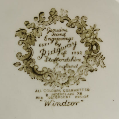 Vintage Ridgway China Windsor Multi-Colour Rimmed Soup Bowl