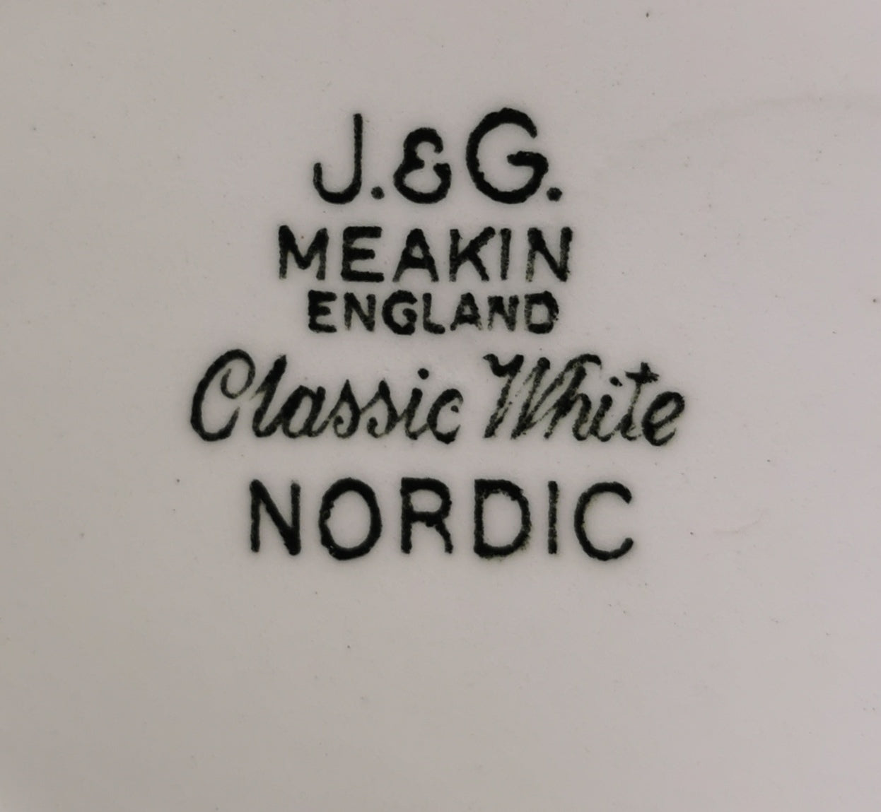 J G Meakin Blue Nordic China Ironstone 6.5-inch Dessert Bowl