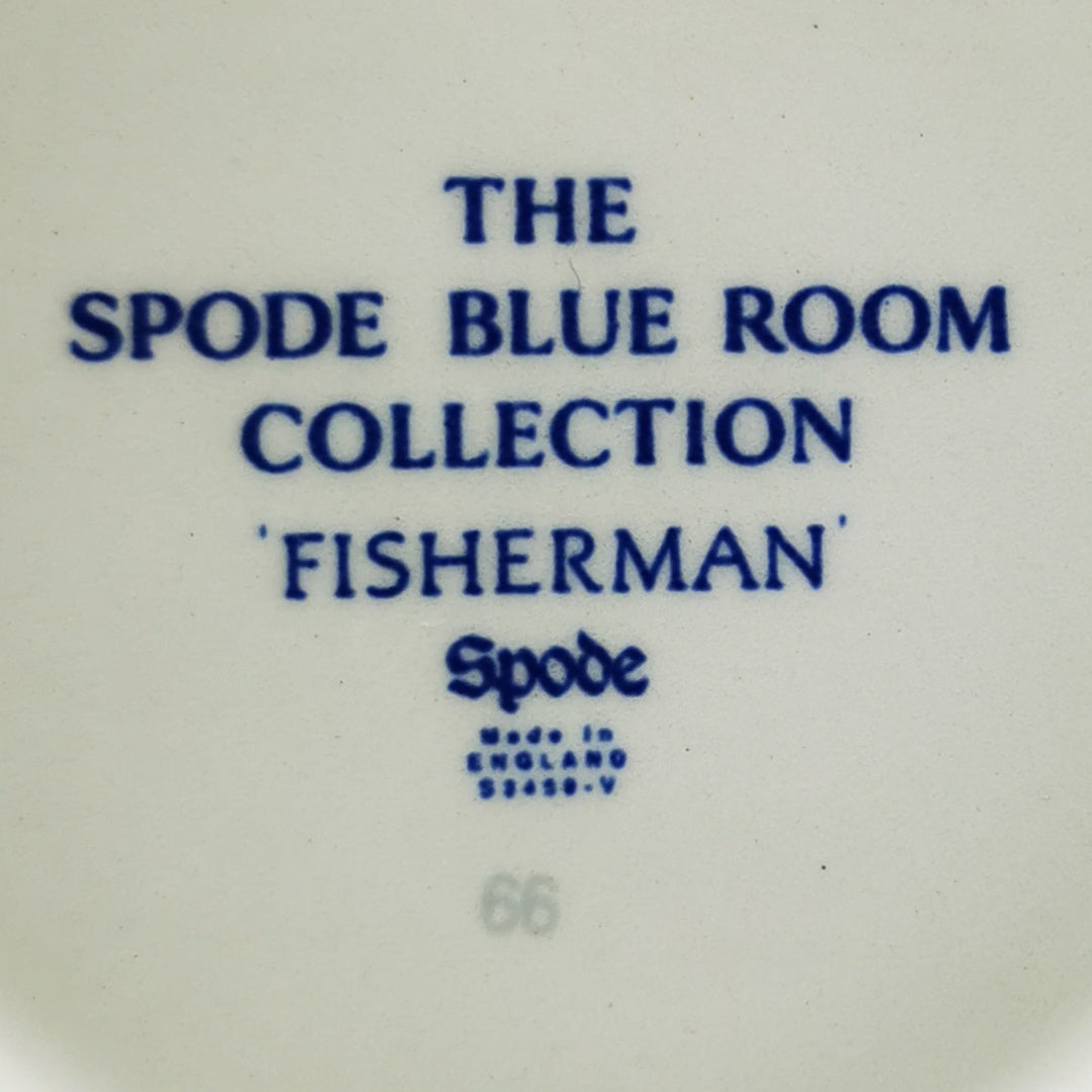 Spode Blue Room Collection Fisherman Blue and White China Mug