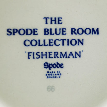 Spode Blue Room Collection Fisherman Blue and White China Mug