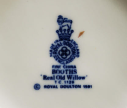 Royal Doulton Booths Real Old Willow Blue and White China Ginger Jar