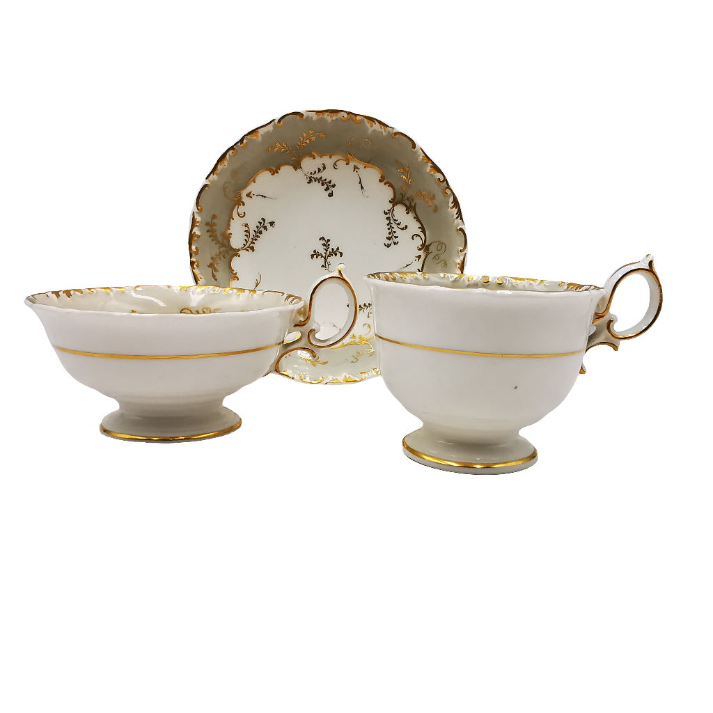 Antique Rockingham China Georgian Trio pattern 3666 c1820-1830