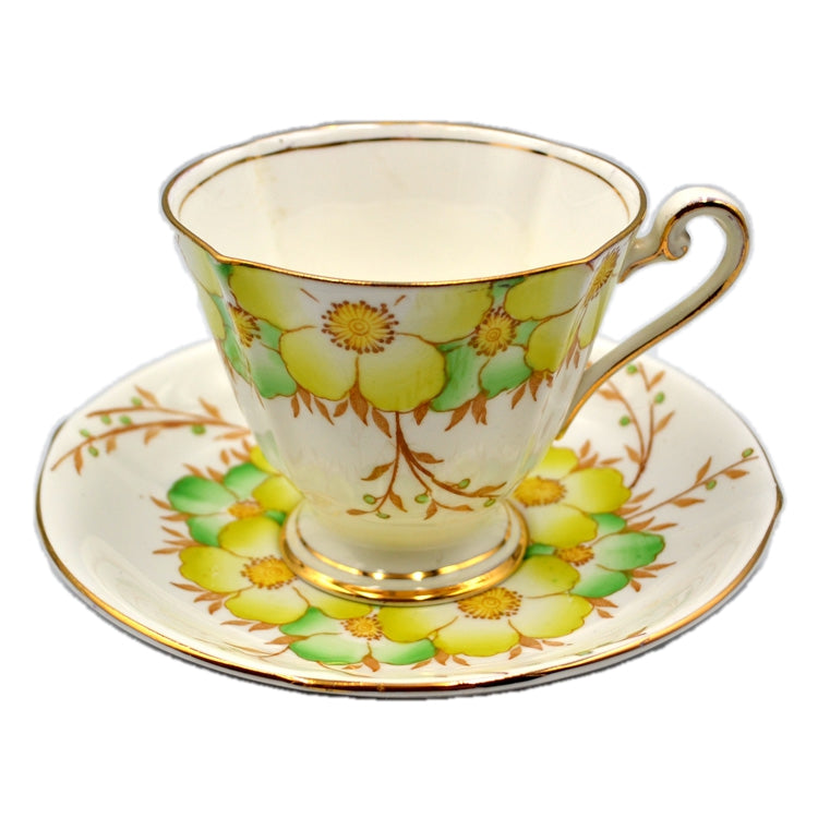 Roslyn Fine Bone China Esme 8128 Teacup and Saucer