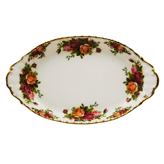 Royal Albert Old Country Roses China 9-7/8th-inch Oval Shallow Dish