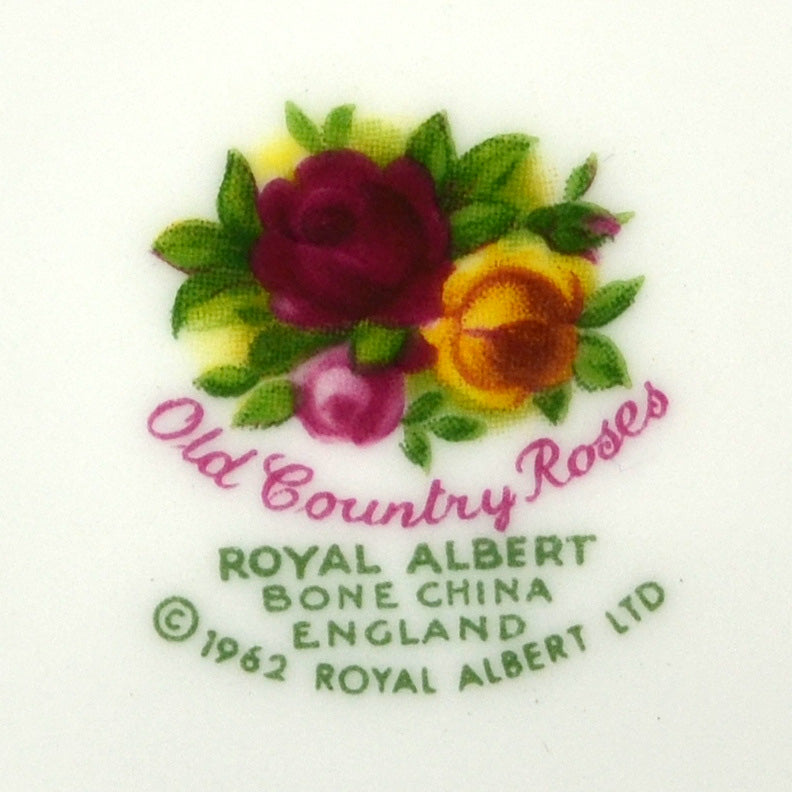 1997 Royal Albert China Old Country Roses Round Calendar Cake Plate