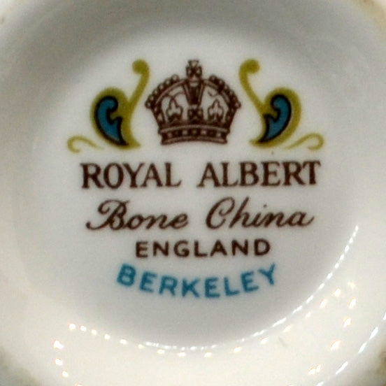 Royal Albert China Berkeley Demi Tasse Montrose Coffee Cup and Saucer