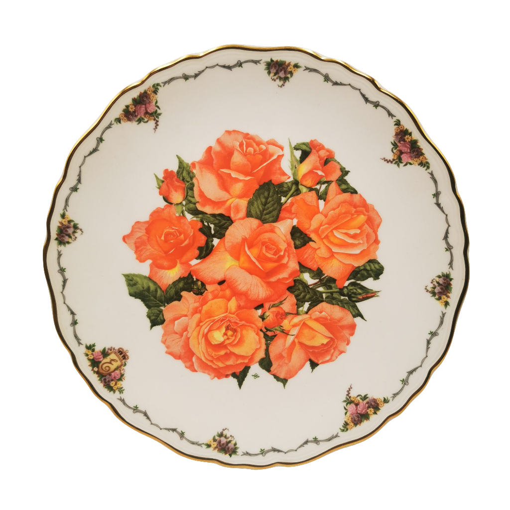 Royal Albert China The Queen Mother's Favourite Flowers Complete 9 Plate Set