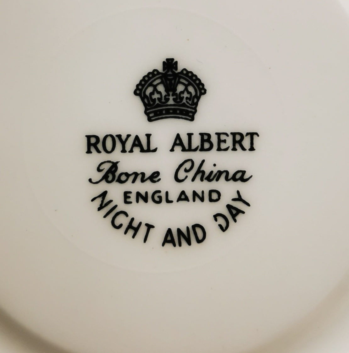 Vintage Bone China Royal Albert Night & Day Demitasse Coffee Cup and Saucer