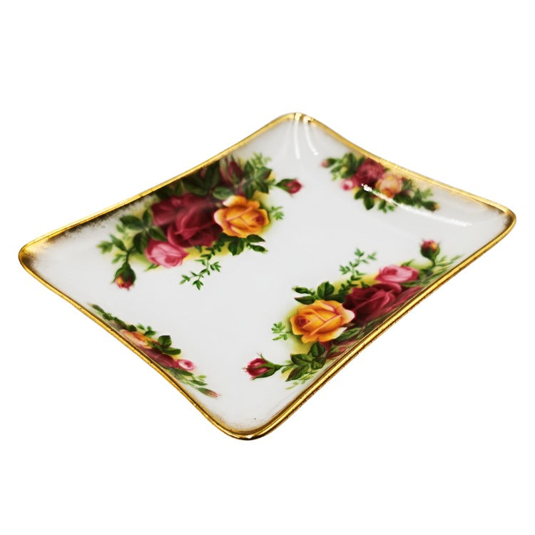 Royal Albert Old Country Roses China Rectangular Trinket Dish