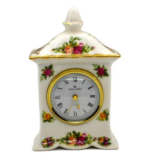 Royal Albert Old Country Roses 6.5-inch Mantle Clock