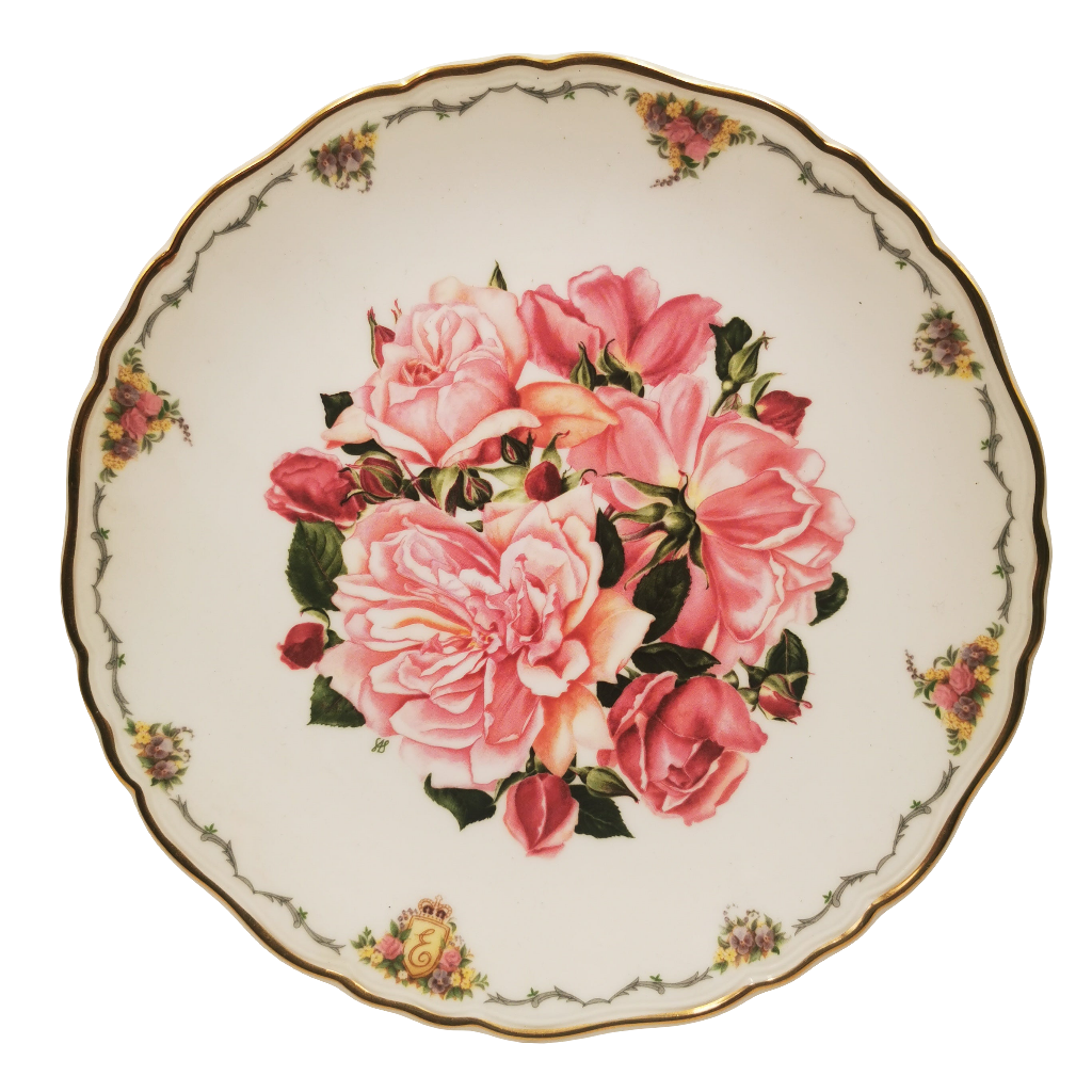 Royal Albert China The Queen Mother's Favourite Flowers Complete 9 Plate Set