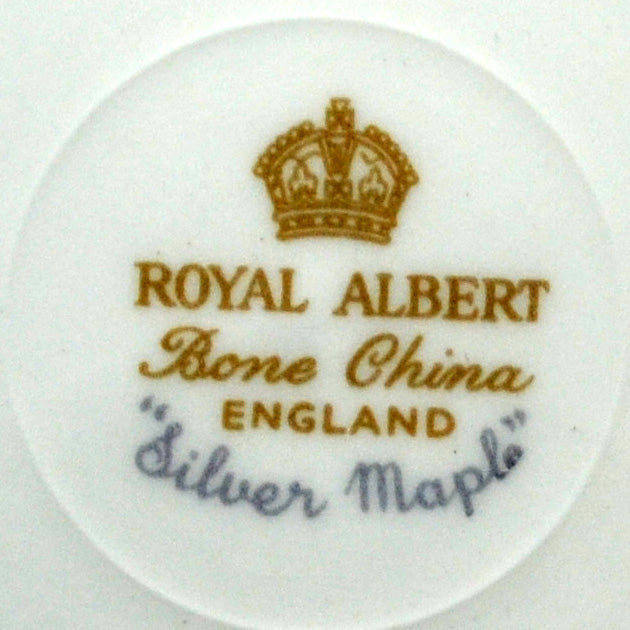 Royal Albert Silver Maple Bone China marks