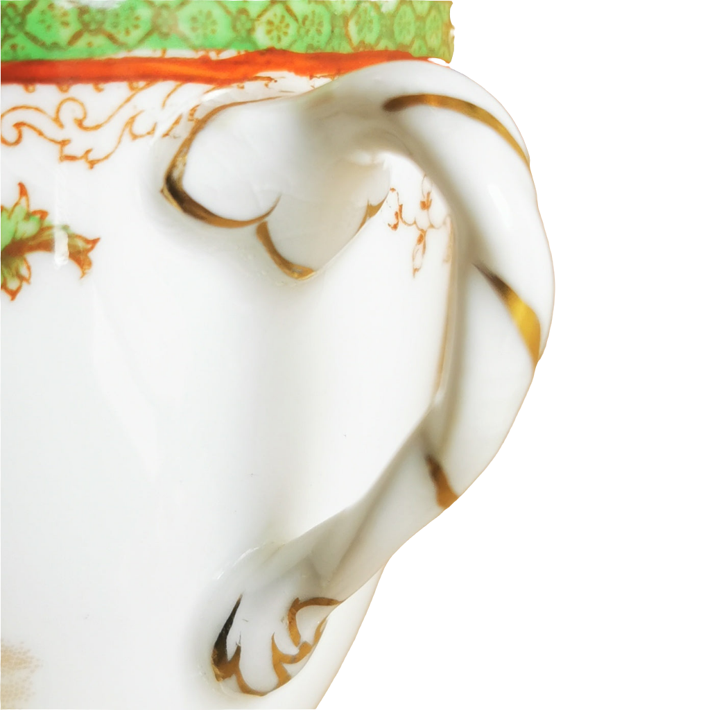 Antique Royal Doulton China Temple E4902 Teacup, Saucer & Side Plate trio