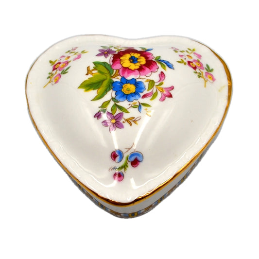 Vintage Royal Grafton Bone China Malvern Heart Box