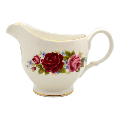 Royal Kent Rose Bouquet Floral China Milk Jug