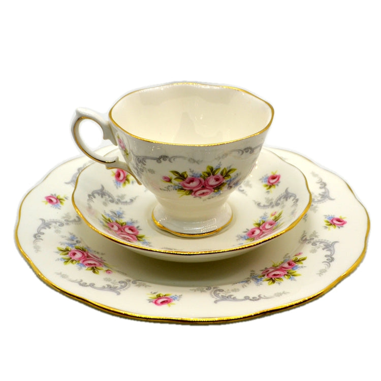 Royal Kent Tranquility Floral China Teacup Trio