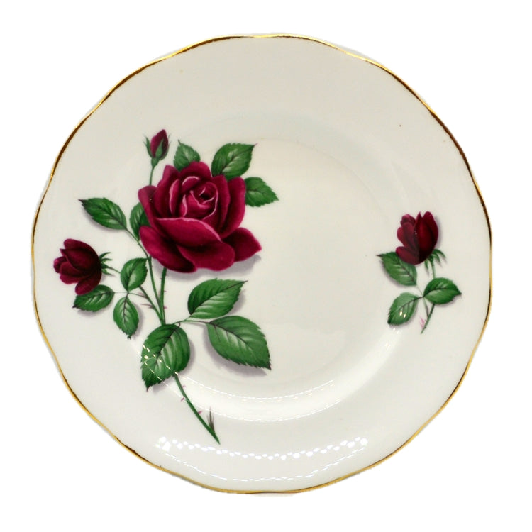 Royal Standard Red Velvet Floral china Side Plate – Vintage Farmhouse ...