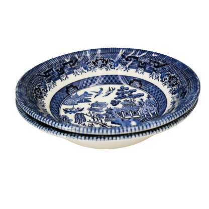 Royal Wessex Ironstone China Blue Willow Cereal Bowl