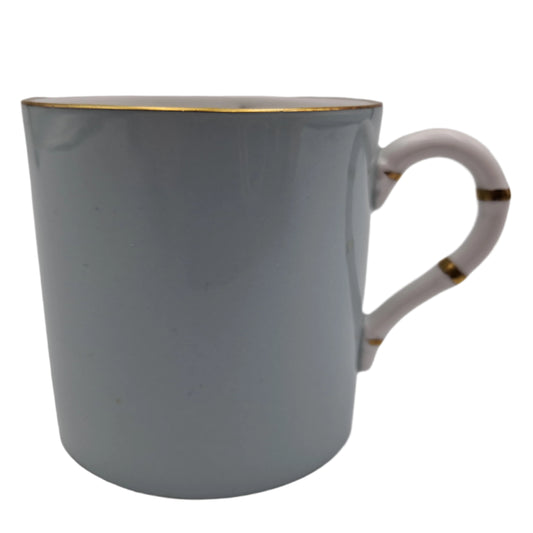 Vintage Royal Worcester Woodland Pattern Coffee Cup - Demitasse Can with Unusual Handle